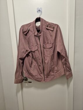 Torrid Dusty Mauve Utility Jacket with Zip